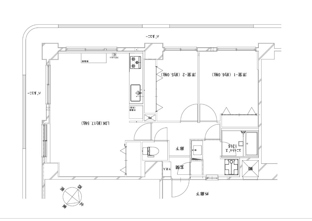 【SOLD OUT】ライオンズマンション野毛山公園南 の間取り図