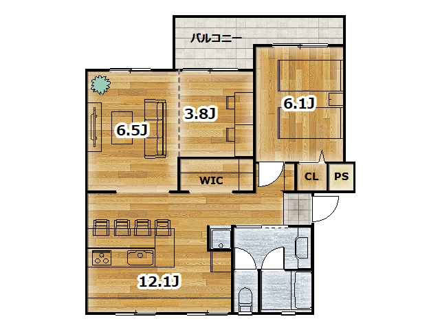 【オーナーチェンジ】南長津田団地 の間取り図